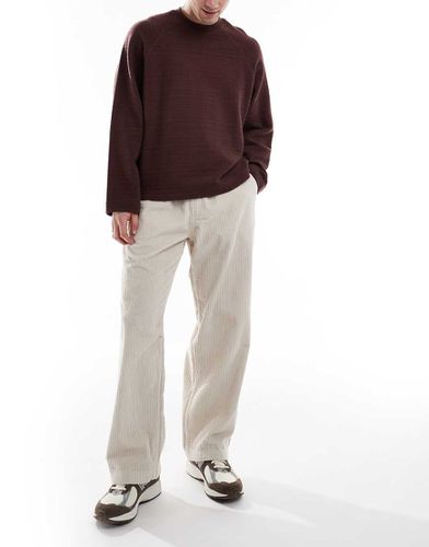 Bill - Pantaloni ampi beige in velluto a coste - Jack & Jones - Modalova