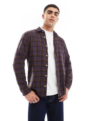 Camicia rossa e blu navy a quadri - Jack & Jones - Modalova