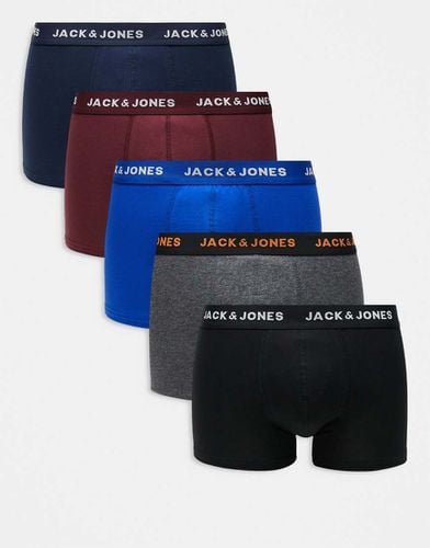 Confezione da 5 boxer aderenti misti - Jack & Jones - Modalova