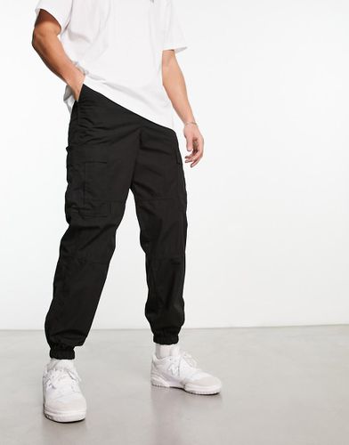 Intelligence - Pantaloni cargo ampi neri in tessuto ripstop - Jack & Jones - Modalova