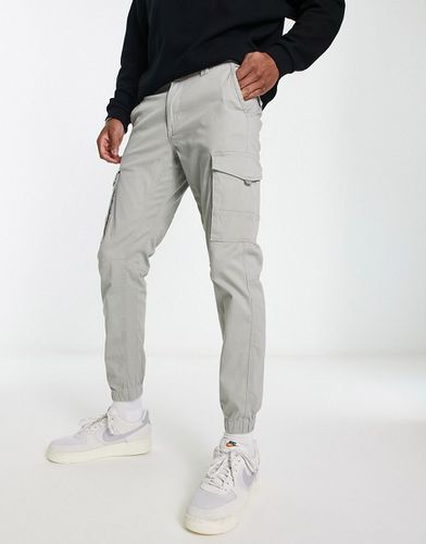 Intelligence - Pantaloni cargo grigio chiaro con fondo elasticizzato - Jack & Jones - Modalova