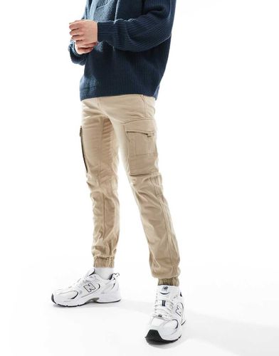 Intelligence - Pantaloni cargo slim beige - Jack & Jones - Modalova