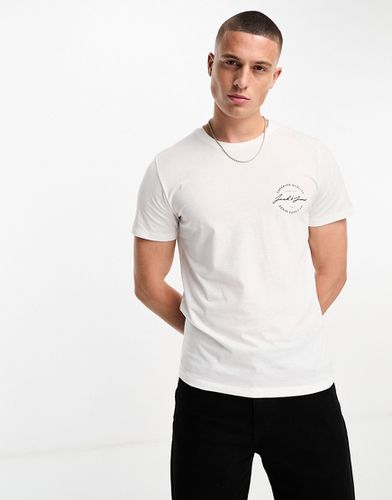 Originals - T-shirt bianca con scritta sul petto - Jack & Jones - Modalova