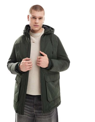 Parka multitasche kaki - Jack & Jones - Modalova