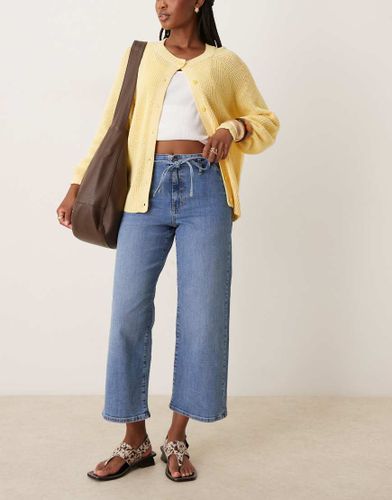 Jean court et ample avec lien noué à la taille - moyen - Jdy - Modalova