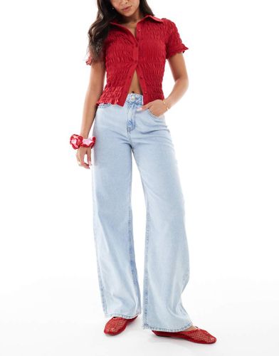 Tokyo - Jean large à taille haute - clair délavé - Jjxx - Modalova