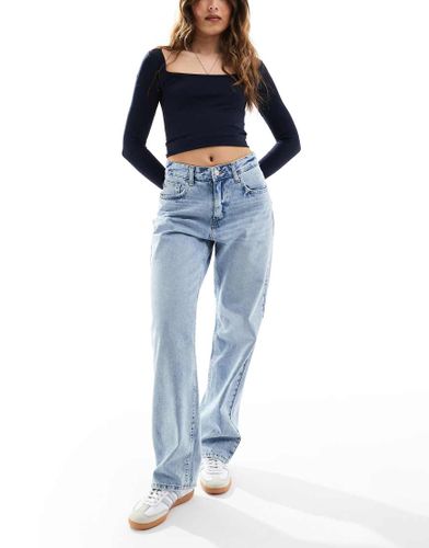 Ella - Jean droit à taille mi-haute - clair - Only - Modalova