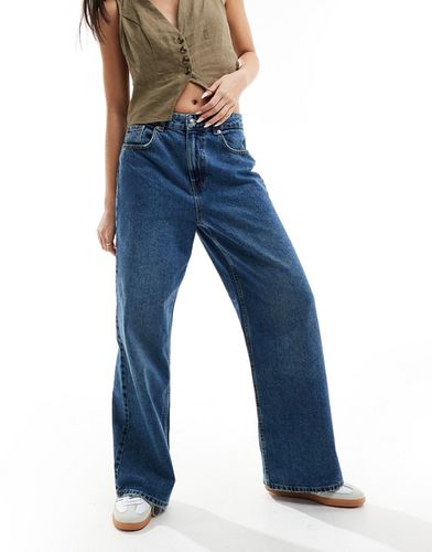 Maisie - Jeans ampi a vita bassa lavaggio vintage medio - ONLY - Modalova