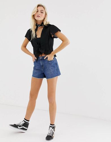 Mom shorts di jeans a vita alta - ONLY - Modalova