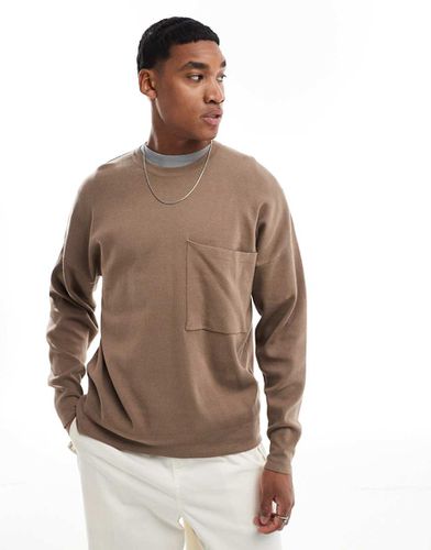 Maglione girocollo con spalle scivolate - ONLY & SONS - Modalova