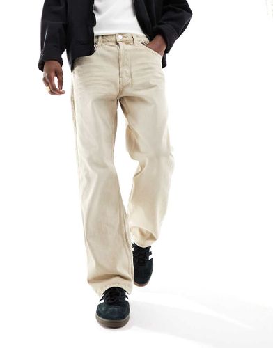 Fade - Jean ample rigide - Beige - Only & Sons - Modalova