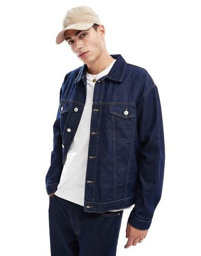 Giacca in denim oversize color indaco - ONLY & SONS - Modalova