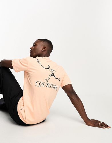 T-shirt oversize con stampa "Courtside" sul retro - ONLY & SONS - Modalova