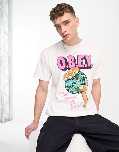 The World Is Yours - T-shirt bianca - Obey - Modalova