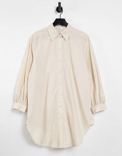 Camicia taglio lungo color crema - Object - Modalova