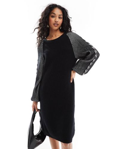 Robe courte en maille côtelée chunky - Object - Modalova