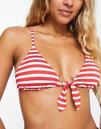 Top bikini a triangolo a righe - Other Stories - Modalova