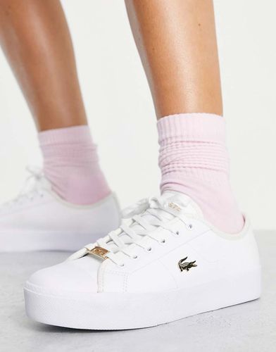 Ziane Grand - Sneakers flatform bianche con logo oro - Lacoste - Modalova