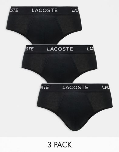 Confezione da 3 slip neri - Lacoste - Modalova