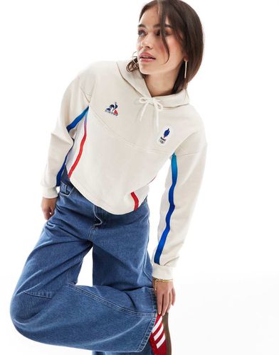 Squadra Francia Olimpiadi Parigi 2024 - Felpa con cappuccio color écru - Le Coq Sportif - Modalova