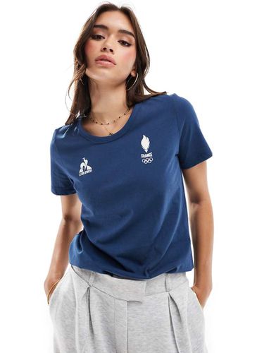 T-shirt con stampa della squadra Francia Olimpiadi 2024, colore - Le Coq Sportif - Modalova