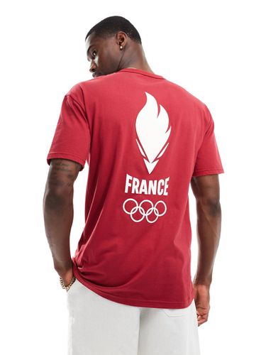 T-shirt con stampa della squadra Francia Olimpiadi 2024 sul retro, colore Rio - Le Coq Sportif - Modalova