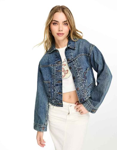 Giacca di jeans sartoriale stile trucker lavaggio medio anni '90 - Levi's - Modalova