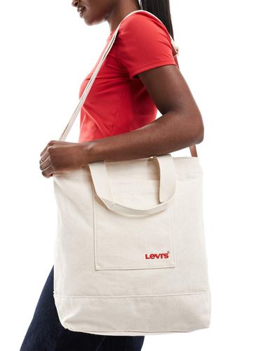 Icon - Borsa shopping écru con logo - Levi's - Modalova