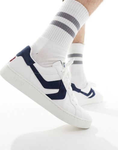 Swift - Sneakers in pelle bianche con dettagli blu navy e logo - Levi's - Modalova