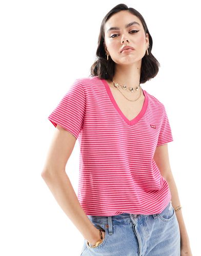 Perfect - T-shirt a righe con scollo a V - Levi's - Modalova