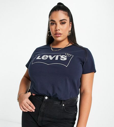 Plus - T-shirt nera con logo batwing - Levi's - Modalova