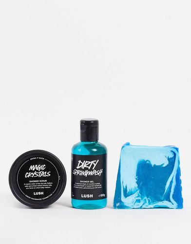 Scrub Up Well - Kit scoperta con scrub doccia, gel doccia e sapone solido - LUSH - Modalova