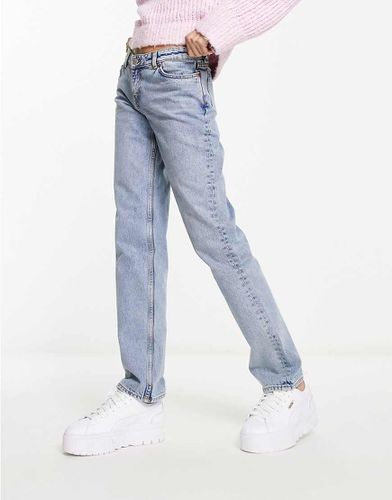 Moop - Jeans dritti a vita bassa azzurri - Monki - Modalova