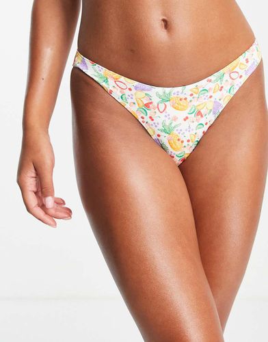 Slip bikini con stampa di frutta - Monki - Modalova