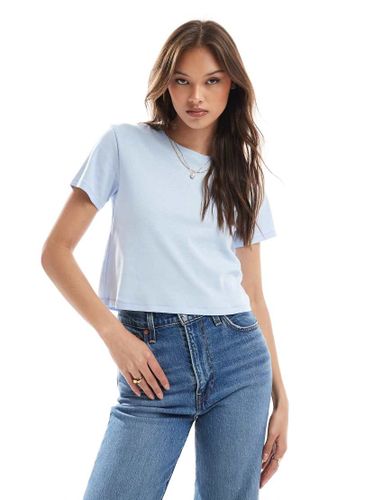 Monki - T-shirt court - Bleu - Monki - Modalova