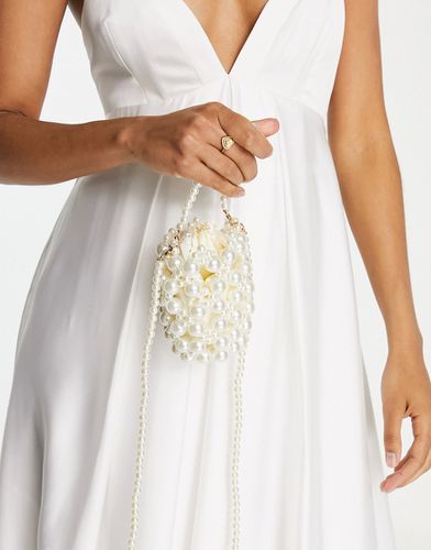 Borsa a mano da sposa bianca con perle - Madein. - Modalova