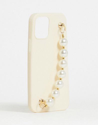 Custodia per smartphone con ciondolo in perle sintetiche - Madein. - Modalova