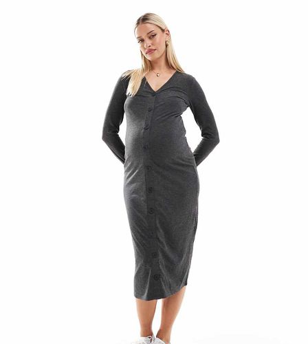 Mamalicious Maternity - Vestito midi stile cardigan per l'allattamento - Mama.licious - Modalova