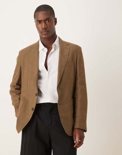 Blazer ajusté en lin - Mango - Modalova