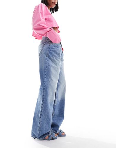 Jeans ampi con girovita regolabile - Mango - Modalova