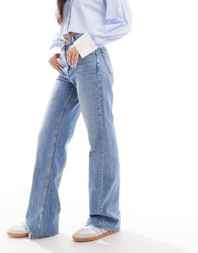 Jeans dritti con fondo grezzo - Mango - Modalova