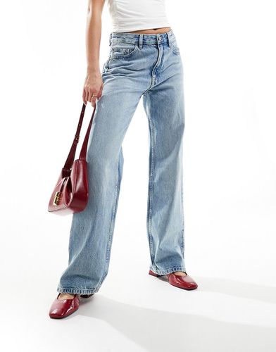 Jeans dritti taglio lungo azzurri - Mango - Modalova