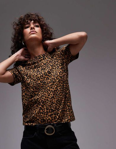 T-shirt con stampa leopardata - Mango - Modalova