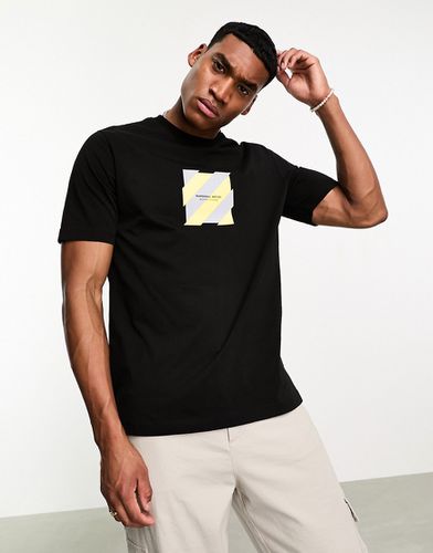 Chevron - T-shirt nera con riquadro del logo - Marshall Artist - Modalova