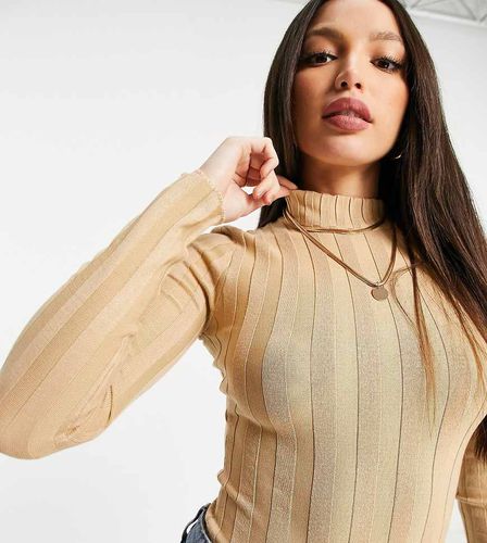 Body accollato a coste cammello - Missguided Tall - Modalova