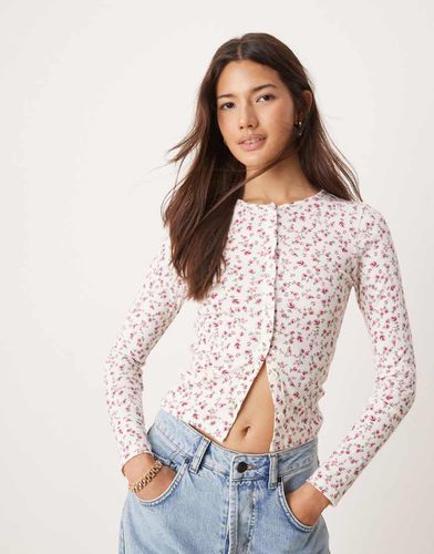 Cardigan a maniche lunghe a fiorellini - Miss Selfridge - Modalova