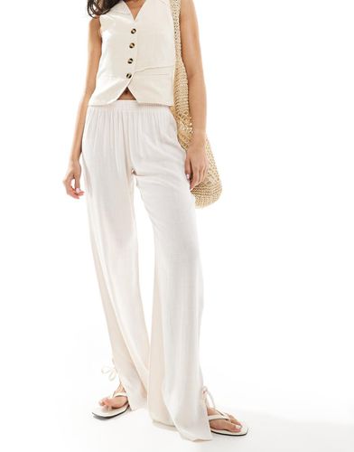 Pantaloni in misto lino - Miss Selfridge - Modalova