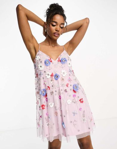 Premium - Vestito corto decorato a fiori - Miss Selfridge - Modalova