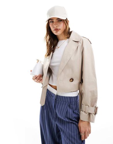 Trench corto beige - Miss Selfridge - Modalova