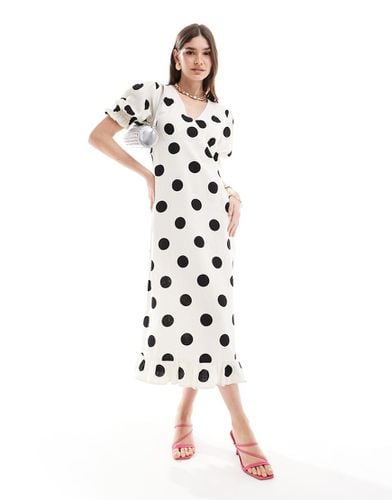 Delila - Vestito midi a pois in lino - Nobody's Child - Modalova